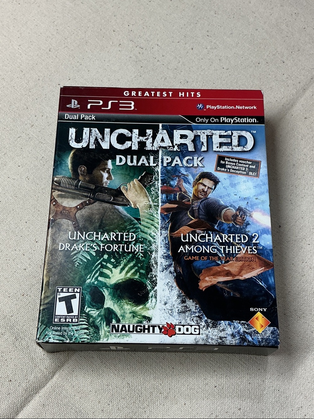Uncharted Dual Pack PS3 – Blue, Green, Red